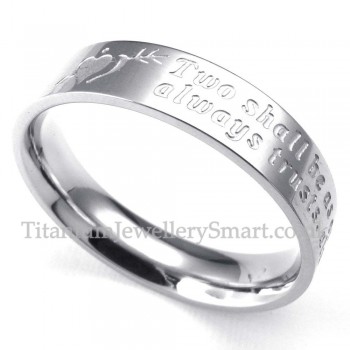 An Arrow Through the Heart Titanium Ring (Mens)