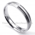 Titanium Sandblasting Sweetheart Ring (Women)