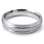 Titanium Sandblasting Lovers Ring (Mens)