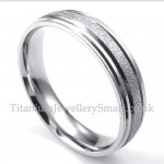 Titanium Sandblasting Lovers Ring (Mens)