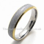 Couples Sandblast Titanium Ring (Women)