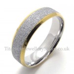 His Hers Sandblast Titanium Ring (Mens)