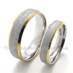 His Hers Sandblast Titanium Ring (Mens)