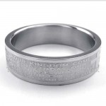 Titanium Scripture Cross Ring (Women)