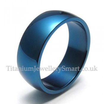 Blue Titanium Ring