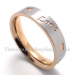 Titanium His and Hers Ring (Women)