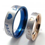 Titanium His and Hers Ring (Women)