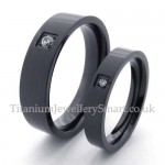 Titanium His and Hers Ring (Mens)