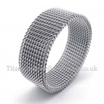 Titanium Net Ring