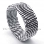 Titanium Net Ring