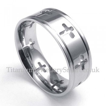 Titanium Cross Ring