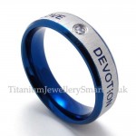 Titanium His and Hers Ring (Mens)