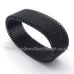 Titanium Black Net Ring