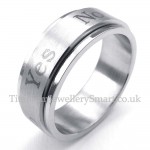"Yes No"Titanium Ring (Can Be Rotated)