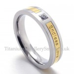 Titanium His and Hers Ring (Women)