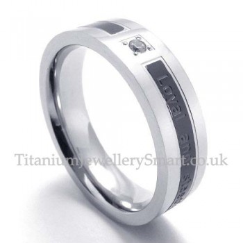 His and Hers Titanium Ring (Mens)