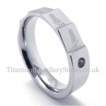 Titanium Lovers Ring (Mens)