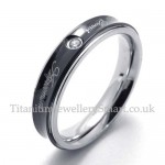 Titanium Lovers Ring (Women)