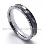 Titanium Lovers Ring (Women)