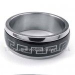 Titanium Great Wall Pattern Ring (Can Be Rotated)