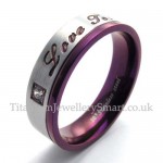 His and Hers Titanium Ring (Mens)