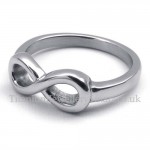 Silver Titanium Infinity Symbol Ring