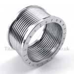 Silver Titanium Spring Ring