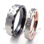 Titanium His and Hers Ring with Zircon (Mens)