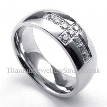 Titanium Cross Ring