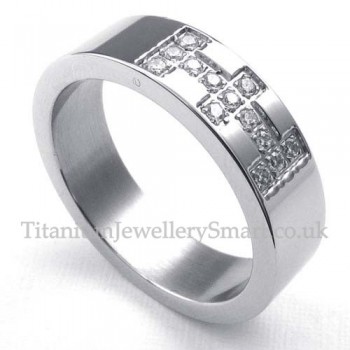 Titanium Cross Ring