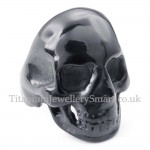 Black Titanium Skull Ring