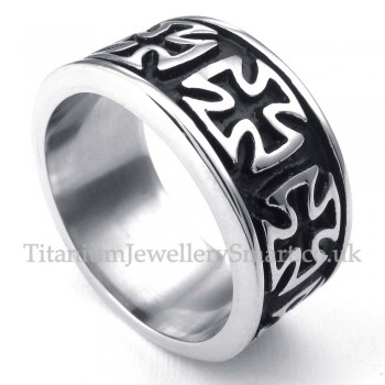 Titanium Cross Ring