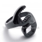 Black Spanner Titanium Ring