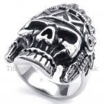 Titanium Indians Skull Ring