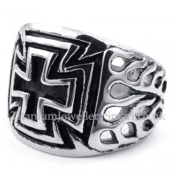 Titanium Cross Ring