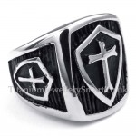 Titanium Cross Ring