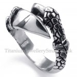 Titanium Eagle Claws Ring