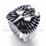 Titanium Angel Wings Ring