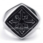 Titanium Arrow Cross Ring