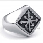 Titanium Arrow Cross Ring