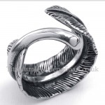 Titanium Feather Ring