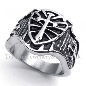 Titanium Cross Ring