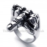 Mens Titanium Ring Middle Finger