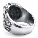 Titanium lion Head Ring