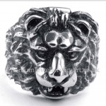 Titanium lion Head Ring