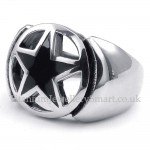 Titanium Five-pointed Star Ring