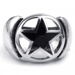 Titanium Five-pointed Star Ring