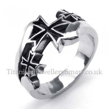 Titanium Cross Ring