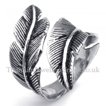 Titanium Feather Ring