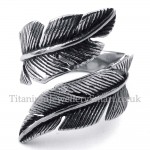Titanium Feather Ring